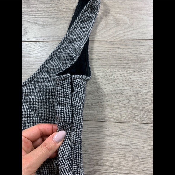 Creatures Of Comfort Houndstooth Quilted Skater Mini Dress - Picture 5 of 10